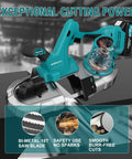 Cordless 20V Brushless Portable Bandsaw With 2.5 Inch Deep Cut And 6 Speed Beast Mode Power for metal and woodworking pipes