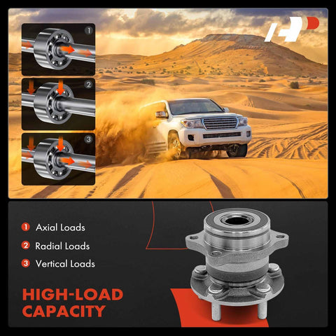 Two Pack Rear Wheel Bearing And Hub Assembly 5 Lug Fit For Subaru Outback Forester Impreza Legacy Crosstrek WRX 86 GR86 FRS Toyota 86 in desert terrain