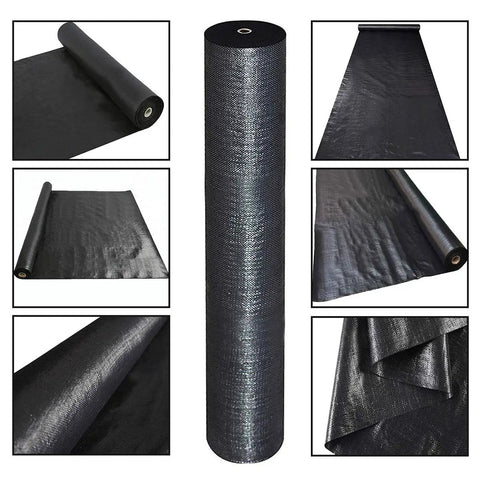 Pro Weed Barrier Landscape Fabric Ground Cover Heavy Duty Pro Grade Weave Gardening Mat Weed Blocking 4 Ft By 100 Ft Black