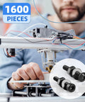 M3 Screw Kit With 1600 Pcs 12.9 Grade Alloy Steel for 3D Printing DIY Builds, close-up of screws used in assembly