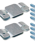 Interlocking Metal Sectional Couch Connectors With Screws Set Of 4 for loveseat recliner chair or chaise lounge visible