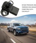 Heavy Duty Intake Air Pressure And Temperature Sensor Replacement Direct Fit For OE 12681993 0828000630 on a Chevrolet truck driving.