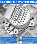 Rock Solid Plug And Play Electric Water Pump Direct Fit For 2016 To 2021 Toyota Prius And 2016 To 2020 Corolla 1.8L close-up view.