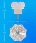 SleepLite Jewel Amber Led Night Light Plug In Always On Energy Efficient UL Certified 2 Pack Ideal Nightlight illuminated 2-inch size