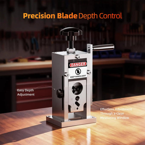 Manual Wire Stripping Machine 0.06 To 1 Inch Drill Powered Or Hand Crank Copper Wire Stripper With Adjustable Blade