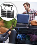 Rooftop Cargo Carrier Bolt Mounting Fitting And Roof Rack Clamps For Roof Box Quick Installation on van loaded with luggage