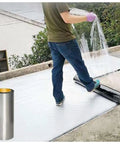 Top Shelf Aluminum Foil Roof Repair Tape, Heavy Duty Self Adhesive Asphalt Shingle Patch Roll being applied on a roof.