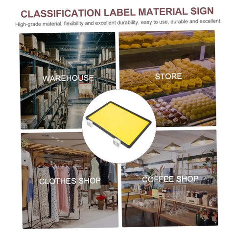 Hustle Ready Magnetic Board Stand For Warehouses And Storage Rooms Featuring Heavy Duty Black Aisle Signs With No Sweat Setup Reusable Zone Markers For Quick Rearrangements And Top Tier Inventory Control