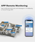 Zigbee Water Leak Sensor With Dripping Detection And 120 dB Alarm, 2 Pack No Fuss Setup, Real Time App Alerts, Works With Home Assistant And Compatible Zigbee Hubs, Batteries Included, Easy Floor Placement In Kitchen Basement Laundry app monitoring