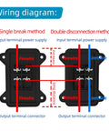 IP65 Waterproof Inline Power Switch 125 To 250V 30A 4 Pin 2 Position On Off Outdoor Toggle Rocker Button For DIY Rigs With UL TUV CE Certificates Dual Entry Exit Line wiring diagram