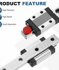 MGN12 350mm Linear Sliding Rail Guide Kit with MGN12H Carriage Block for mini engraving CNC machines and 3D printers