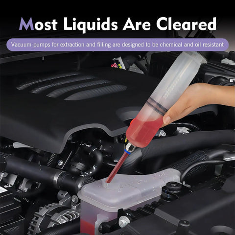 Heavy Duty 200Cc Manual Oil Extractor Pump With Two Spare Tubes To Pull Brake Fluid Or Drain Engine Oil And Swap Coolant Fast Keep Your Car Running Sweet And Tackle Maintenance With Zero Sweat Tonight using syringe to extract fluid in engine