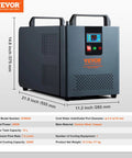 Badass Chill On Tap With This Heavy Duty Industrial Water Chiller Tuned For Co2 Laser Cutters And Engravers Up To 100W, 21.9"x11.2"x14.8".
