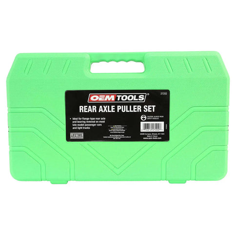 Heavy Duty Rear Axle Puller Set With A Tough Slide Hammer To Easily Yank Stubborn Bearings Off Flanged Axles On Cars And Trucks Helps You Fix Your Ride Fast Includes Adapter Kit And Carry Case