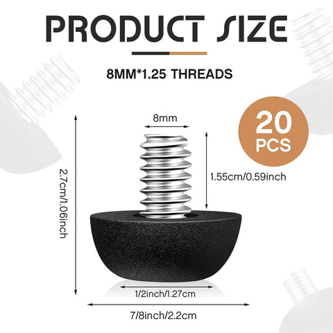 Kick The Wobble To The Curb With These Adjustable Furniture Levelers Sporting Stainless Steel M8 Threaded Inserts And Matte Black Bases Turn Flimsy Patio Tables Dining Chairs Into Rock Solid Gems With Zero Hassle Today