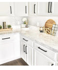 Kitchen with Vinyl Countertop Update Wrap 36 By 120 Inch Waterproof White Marble Peel And Stick Countertop Cover