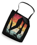 Retro Wing Foil Tote Bag For Wingsurfing And Wingboarding Men Vintage Style Gear For Surfers Who Live The Wing Foil Life And Colorful Tote Makes A Bold Accessory Statement, showcasing a colorful vintage design