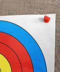 Red 6.6 Cm Target Nails Pins 10 Pack Durable Archery Paper Target Fixers for Shooting and Hunting Easy Grip Secure Hold for Target Papers