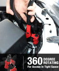Rivet Nut Tool And Pop Rivet Gun For One Handed Tight Space Riveting All In One Kit in use under car hood.