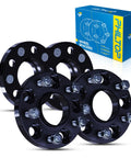 Hub Centric Wheel Spacers 5x4.5 Bolt Pattern 20mm Thickness For Kia Sportage Hyundai Tucson Mazda Cx5 Ford Escape Honda Civic displayed with black finish.