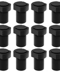 12 Pack 20mm Aluminum Bench Dogs For MFT Tables Non Slip Durable Workbench Clamps Woodworking DIY Rock Solid Grip With Precision Hold And Tool Protection Quick Setup And Stable Work Surfaces, 12 black bench dogs