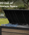Signature Collection 120 Gallon Resin Deck Box For Patio Gear Stash And Organization Perfect For Outdoor Cushions