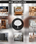 Wide application of 60 Pack White Nylon Furniture Sliders Round Floor Protectors under various furniture types.