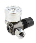 HVLP Spray Gun Air Regulator With Pressure Gauge And Diaphragm Control 0 to 150 PSI locking adjustment knob, aluminum housing