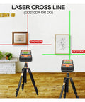Ace Multifunction Stud Finder And Wall Scanner With Integrated Laser Rangefinder, Spot On Copper Pipe And Wire Detection, Crisp Backlit Screen For Hassle Free Home Renovation Projects on a tripod in a home setting.
