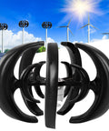 Beefy 1200W Vertical Axis Wind Turbine Kit With 12V Controller For Boats Terraces And Cabins Five Blade Reinforced Nylon Design