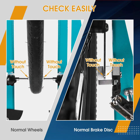 Pro Grade Bicycle Wheel Truing Stand With Spoke Wrench Removable Metal Structure Multi Function Rim Tool Display