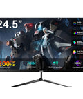 Front view of 24.5 Inch Gaming Monitor With 200Hz Refresh Rate, 1Ms Response Time, FHD 1080p VA Panel, HDR400, narrow bezel.