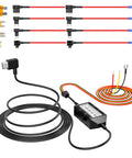 Hardwire Kit With 8 Fuse Tap Pack And Type C Port For Dash Cams, Keeps Your Dash Cam Juiced 24 Seven Parking Power