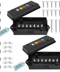 7 Way Trailer Junction Box Weatherproof With Color Coded Terminal Studs 7 Pole Wire Box For RVs Campers Caravans And Boats
