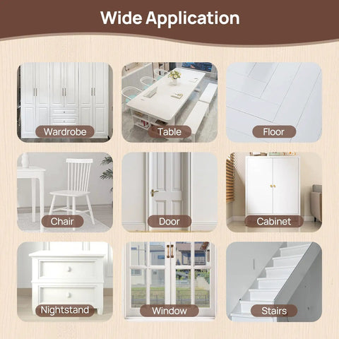Wide application of Your Go To Wood Patching Essentials Features Fast Cure Paintable Putty for various furniture repairs.