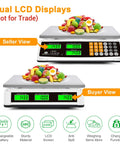 High Precision 40kg 88lb Price Computing Digital Scale For Produce And Meat Weighing With LCD Display And Green Backlight