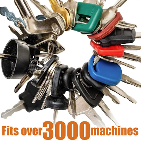 Heavy Equipment Key Master Set With Smart App Locator And Numbered Tag Hanger Built For Fleet Machinery Compatible With Thousands Of Makes So You Can Ditch Lost Key Panic And Keep Your Shop Dialed In Tight Daily