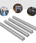 Top Shred Aluminum T-Slot 4 Pack Profiles 50x40mm Anodized 6063 Alloy for DIY CNC and workbench setups.