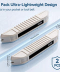 Tallew 2 Pcs Magnetic Stud Finder No Batteries Required, 5.51in size, lightweight design fits in pocket/tool belt.
