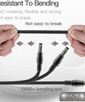 Polar Care Cube 6V Power Cord Replacement With On Off Switch 10 Foot DC Charging Cable 600mA Output bend-resistance test