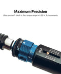 Ultra Precision Torque Limiting Screwdriver Set With Adjustable Range From 1.5 To 6 Inch Pounds In 0.05 Pound Increments For Electronics Computers And Delicate Instruments One Hand Torque Quick Adjust For Precise Electronics Repair showing adjustable dial and measurement scale