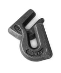 4 Pack Three Eighths Inch Weld-On Chain Hooks Grade 70 Forged Tow Hooks for Trailers Trucks Rigging 6600 Lbs, close-up view