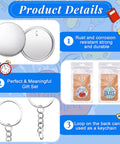 DIY Button Maker Kit For 100 Sets 58mm 2 And A Quarter Inch Includes Metal Shells Plastic Films Backing Parts Bags Cards And Keychains