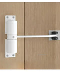 Automatic Door Closer With Adjustable Closing Force For Interior And Exterior Doors Hinged Design Easy One Piece Install