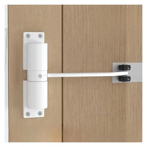 Automatic Door Closer With Adjustable Closing Force For Interior And Exterior Doors Hinged Design Easy One Piece Install