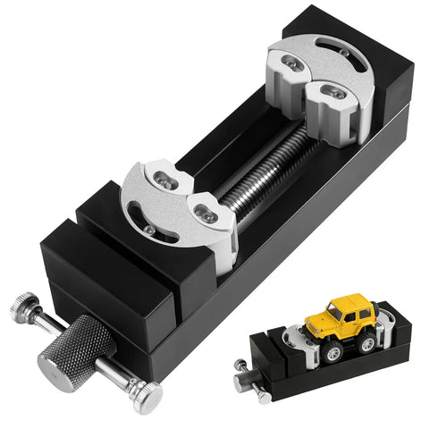 Mini Smart Fractal Drill Press Vise with Dual Jaw Design, aerospace-grade aluminum, for DIY projects, crafts, and repairs