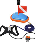 Rechargeable Scuba Diving System With Waterproof Air Compressor 7M Telescopic Pipe And Breathing Regulator Dive Kit
