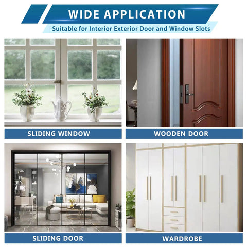 40 Feet Door Weather Stripping Roll With V Shaped Q Foam Kerf Seal For Doors And Windows Frame Rigid PVC Flange Wide Application