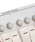 DC Distribution section of 8 Gang Aluminum Alloy Marine Switch Panel With Red LED Indicators And IP65 Waterproof Rating