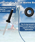 Three Sixteenths Inch Tri Grip Rivets Set 50 Pieces Marine Aluminum With Waterproof O Rings For Boat Canoe Kayak Tri Fold